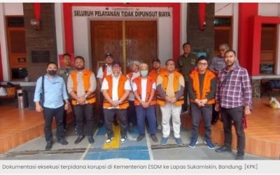 10 Orang Lebaran di Penjara Sukamiskin Karena Korupsi Tukin Kementerian ESDM