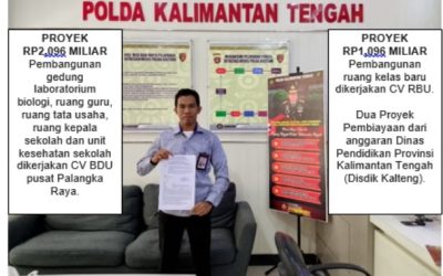2 Proyek SMAN Gumas Dilaporkan ke Polda